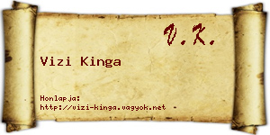 Vizi Kinga névjegykártya